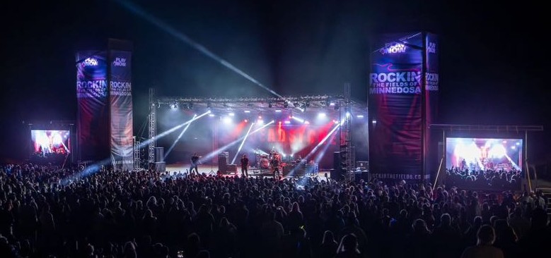 Large outdoor concert produced by Look Music Services
