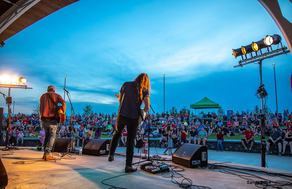 Look Music Services producing an outdoor concert in Manitoba